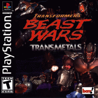 Transformers Beast Wars Transmetals Playstation US box art